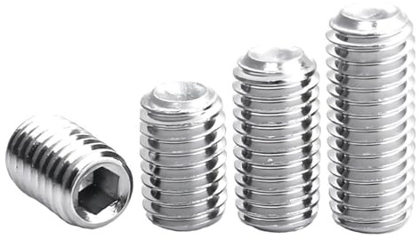 Allen Hex Hexágono interior plano 304 Acero inoxidable Juego de tornillos M3-M8 Perno sin cabeza 20 piezas, 20 piezas, M6x12mm