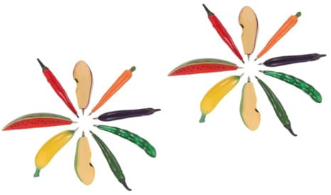 STOBOK 18 Stk Fruchtkugelschreiber Neuheit Gemüsestift Lebensechte Gemüsestifte Stiftfrucht fruchtförmig Gelstifte aus Früchten boligrafos Kugelschreiber schreiben Party-Obststifte magnet