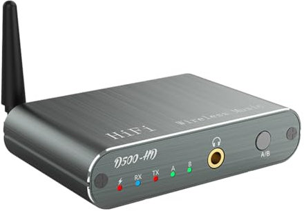 Muuoeou HD/LL Transmisor de Audio Bluetooth Receptor AUX Tipo-C Multipunto TransmisióN Dual Calidad de CD Sonido Adaptador InaláMbrico de Alta Fidelidad