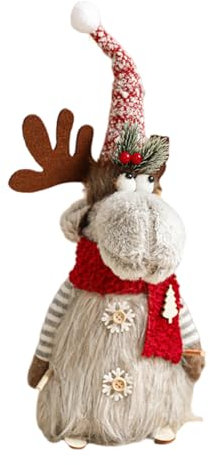 Yzdysg Zarte Feiertags-Rentier-Ornament, Schreibtisch-Verzierung für Weihnachtsdekorationen auf Fensterbänken und Tischplatten