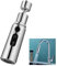 Kitchen Tap Spray Head, Tap Adapter for Kitchen Sink, Kitchen Tap Adapter 360°Swivel 3 Function Tap Spout Sink Attachment Kitchen Accessories for Kitchen Sink (Silver)