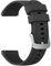 Silicone Watch Bands - Quick Release Waterproof Soft Rubber Replacement Straps with Silver Plated Stainless Steel Buckle 18mm 20mm 22mm (Black, 18mm)