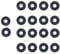 18 Pcs Guitar Strap Locks, Strap Locks, Silicone Rubber Black Guitar Blocks Protector
