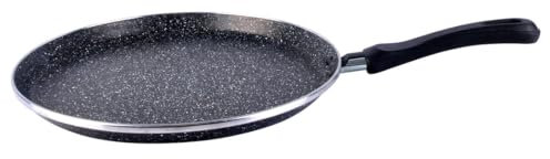 levitantes Crepera de acero inoxidable Ø24 cm, ideal para preparar crepes, tortillas y pancakes de manera rápida y uniforme.