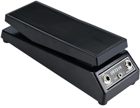 DF2210 Klassischer Pedal Wah Gitarreneffekt Pedal Professional Wah Wah Pedal Gitarre Effekt für Band DJ Gitarrenspieler Black 24,2 x 9,3 x 7 cm