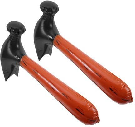 Cabilock 2pezzi Martello Gonfiabile per Ragazzo Forma Martello Kit Attrezzi Gonfiabili per Feste Compleanno Natale e Spettacoli Teatrali