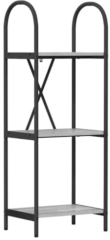 vidaXL Vita XL Book Desk - Modern Freestanding Rectangular Shelves for Living Room