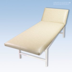Untersuchungsliege Stahlrohr Kopf + Liegeteil verstellbar naturbeige