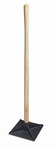Kraft Tool - 10 x 10 - Cast Iron Base Dirt Tamper Pounder Stomper - Imprinted Concrete Tools