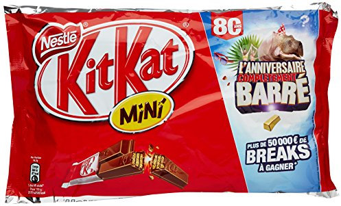 Kit Kat Paquet de mini barres au chocolat 350 g - Lot de 5