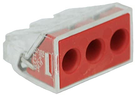 Verbindungsdosenklemme 3-Leiter-Klemme, Rot