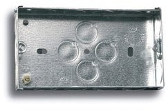 2 Gang Electrical Knockout box, 25mm, Twin Socket Patress Box, 20 Year Warranty