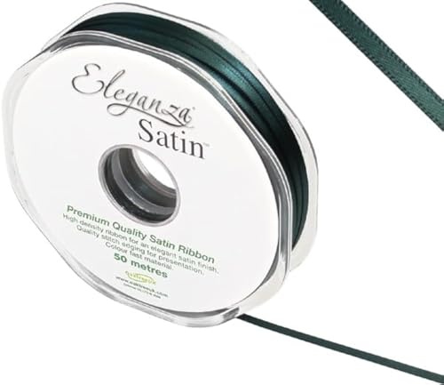 Eleganza Double Faced Satin 3mm x 50m Green No.50