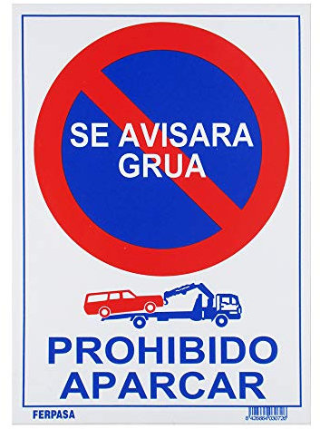 Wurko 3072 Cartel Prohibido Aparcar Se Avisa Grúa
