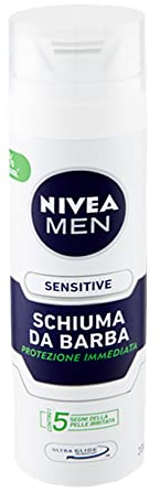 Nivea Sensitive Rasierschaum für Herren, 200 ml
