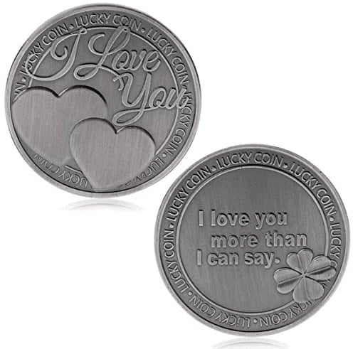 HARMILIY Gedenk-Liebes-Münzen-Liebes-Wörter ich Liebe Dich mehr, als ich Sagen kann Romantik-Paar-Sammlung-Kunst-Geschenk-Andenken
