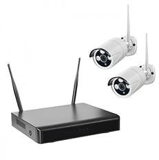 WLAN-NVR mit 2 Funk-Außenkameras WR100B, 2TB Festplatte HDD WiFi