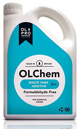 OLPRO OLChem Toilet Waste Tank Fluid – 2 L Portable Toilet Chemical for Caravan, Motorhome, Boat & Camping Chemical Toilets – Waste Breakdown & Odour Control Treatment