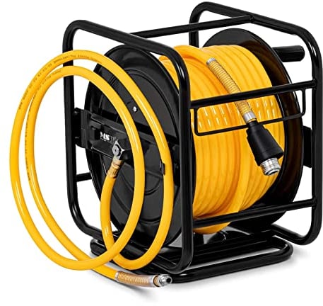 MSW PRO-A 30 Druckluftschlauch Aufroller Schlauchtrommel Luft Schlauchaufroller 30 m 8 bar