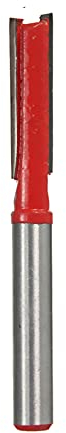 1/4 pulgadas vástago doble flauta cortador recto bit router bits herramienta rotativa para carpintería hoja 1/4''