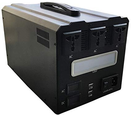 HJGHY 85000mAh Solar Generator Portable Power Station Backup Supply, Camping Portable Generator,1000W/15000W AC/DC 17V/USB/for Ports for CPAP Camp Travel,1000W,220V