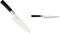 Kai Wasabi 6716S Coltello Santoku, Acciaio Inossidabile, Nero, 16.5 cm Europe 6761F Wasabi coltello flessibile per filettare, nero.