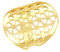 AFSTALR Bague Réglable en Acier Inoxydable pour Femme, Géométrie Fleur de Vie Bague, Réglable Géométrie Bijoux tendance pour femme (Or-3)