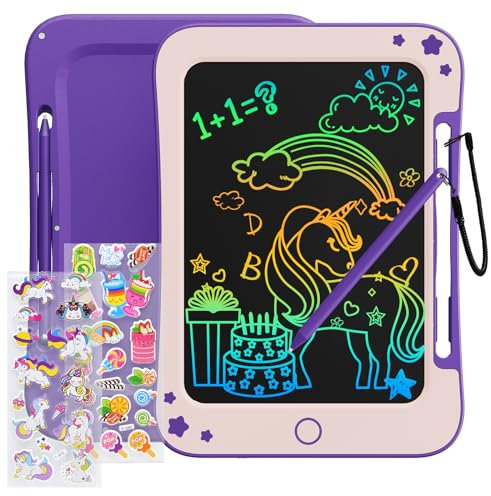 TEKFUN LCD Schreibtafel Kinder Spielzeug 2 3 4 5 6 Jahre alte Jungen Mädchen, 8,5-Zoll Zaubertafel Kinder Maltafel für Geburtstag Weihnachten Geschenk 3 4 5 6 7 Jahre alte Jungen Mädchen (Violett)