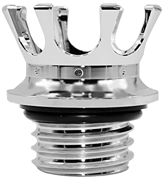 Riloer Crown Motorrad Tankdeckel, King Crown Tankdeckel-Kraftstofftank, Passend für Harley