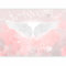 murando - Papier peint panoramique 350x256 cm - Revêtement mural décoration pour chambre salon - Design moderne - Rose blanc gris - Romantique fille nuages ailes d'ange plumes ciel n-C-10017-a-a