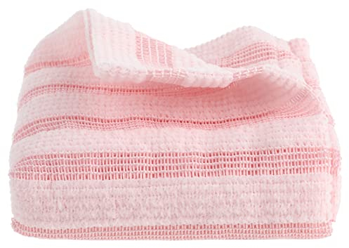 Sibba 1 PC Back Scrubber Cloth Loofah Shower Exfoliating Body Foot Scrub Brush Cleaning Shower Washer Towel Exfoliator Long Handle Hand Wash Massage Bar Soap Foams Up Bath(Pink), Blue, 1.0 count