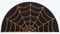 KorhLeoh Spider-Web Welcome Doormat Outdoor-Entrance - Half-Circle-Door-Mat Non-Slip Dark Artifical Coir Mats Halloween Decor 17x29