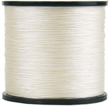 SXLSZ Geflochtene Angelschnur 8Fach,Stränge Super Strong 500M PE Starke Geflochtene Schnüre Fisch Linien,Karpfen Zubehör Angelschnur Geflochten,Weiß,0.45mm