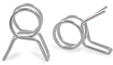 Zorveiio 50 Stück Bewässerungsschlauchschellen, 6 mm, 304 Edelstahl, Federschlauchschellen, Tropfbewässerungsverbinder für Schlauch, Wasserleitung, Luftschläuche