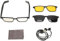 Smart Glasses, Wireless Bluetooth Glasses with Speaker and Mic Touch Audio Glasses Voice Control Polarized Sunglass for Men and Women(Polarized Lenses + Night Vision Lenses)