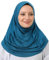 Prien Chic Hijab Für Damen, Türkisch Kopftuch Muslim, Frauen Konfektionskleidung Schal Kleider, Muslim Weicher Jersey Kopftücher, Burka, Easy Hijab Set, Muslimisch Abaya (Türkisblau)