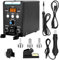 Anveltech 750W 2 in 1 Digital Soldering Station, Digital Desoldering Station with Air Gun and Soldering Iron, Used in Crafts, Watch Repair, Wire Soldering