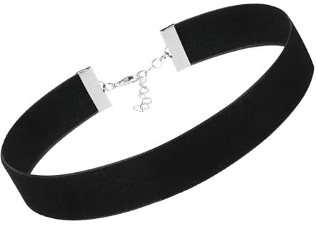 Verstellbare Gothic Samt Halskette Schwarz - Choker für Damen Mit Anhänger - Geeignet für Halloween, Geburtstag, Party, Cosplay