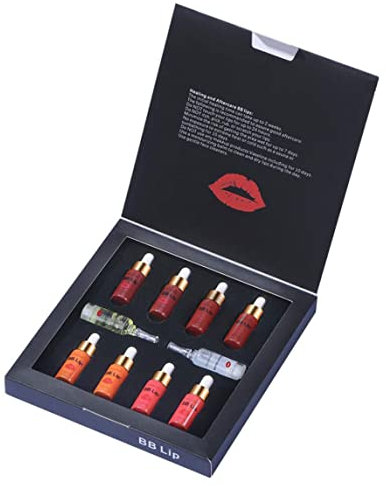 BB Lippen Serum Kit Lipgloss BB Creme Pigment Set Lipgloss Pigment Kit für Lippenfarbe Feuchtigkeitsfeuchtigkeit