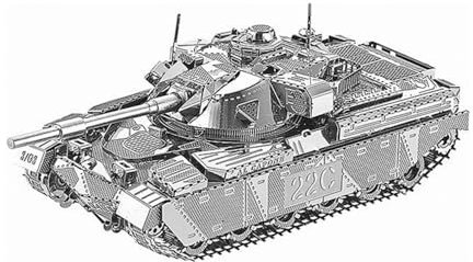 Hsthe Sea 3D Metal Puzzle Jigsaw, 3D Puzzles Metal Model Kit-DIY 3D Metal Jigsaw Puzzle- Christmas Birthday Gifts for Teens and Adults- MK50 Tank