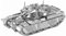 Hsthe Sea 3D-Metallpuzzle, 3D-Puzzles, Metallmodellbausatz, DIY 3D-Metallpuzzle, Weihnachts- und Geburtstagsgeschenke für Teenager und Erwachsene, MK50-Panzer