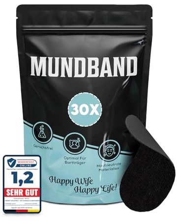 30 x Mundpflaster Schlafen - Anti-Schnarch Mouth Tape for Sleeping - Schnarchpflaster - Schnarchstopper gegen Schnarchen - Mundpflaster Nasenpflaster Schnarchen - Nose Strips - Schnarchen Stopper