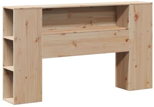Tête de lit avec rangement 160 cm bois massif de pin