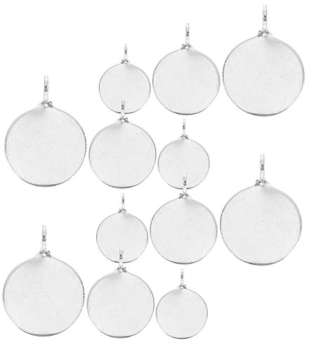 FOYTOKI 12St Zielscheibe aus Edelstahl Stahlziele schiessscheiben bogenschießen zubehör Metallziele Schießscheibe Schießübungsziele Hupen-Übungstool zielt auf Metall Zug Manganstahl Silver