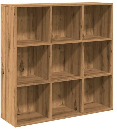 vidaXL Bücherregal Artisan-Eiche 98x29x97,5 cm, Raumtrenner, Bücherregal, Lagerschrank, Raumteiler, Lagerregal, Büroschrank, Bücherständer