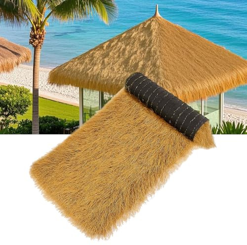 Toit De Chaume Artificiel, Herbe De Chaume Synthétique, Toit De Paille Mexicain, Avec Fibres D'herbe Denses Et Robustes, Pour Toit De Hangar De Décoration De Jardin De Plage D(Size:1×15m（3.28×49.2ft）) | Toit De Paille Mexicain, Avec Fibres D'herbe Denses Et Robustes, Pour Toit De Hangar De Décoration De Jardin De Plage