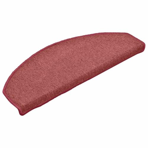 vidaXL Stufenmatten 30 STK. 65x24x4 cm Bordeaux Halbrund Groß