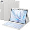 Vobafe Cover con Tastiera iPad Air 11 M3 M2 2025 2024/Air 5 4 Generazione(10,9 Pollici), Retroilluminazione a 7 Colori, Tastiera Staccabile Senza Fili, con Portapenna, Layout Italiano, Grigio