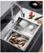 Fregadero De Cocina Grande En Acero Inoxidable 304, Cubeta Única Resistente Para Estación De Trabajo (Sobre/Bajo Encimera), Kit De Drenaje Incluido, Ideal Para Bar(B,80x50x22cm)