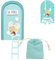 MAXI NONA MAXINONA.COM Puerta Ratoncito Pérez - 12 certificados con Forma de Medalla - Pegatina Ratón Pérez para la Puerta - Regalo Original para niños y niñas de 5 a 8 años (Azul Turquesa)